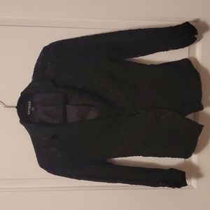 Express Women's Lace Suit Jacket - Size 6 - Black